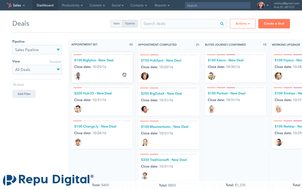 CRM HubSpot T i Vi t Nam Repu Digital i T c B c Marketing 
