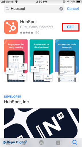Hubspot-mobile-app